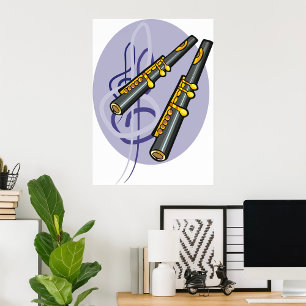 Two Flutes Poster