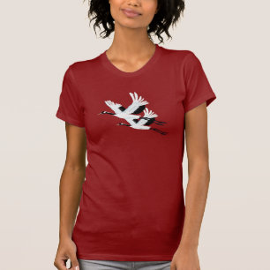 Two Flying Cranes T-Shirt