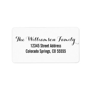 Two Fonts - Address Label