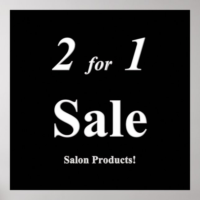 Two for One Product Sale Poster Matte (Front)