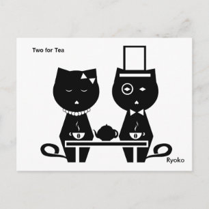Two for Tea Postcard