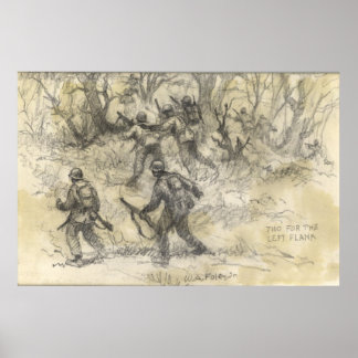 Two for the left flank poster