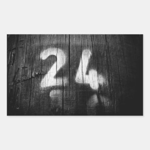 two four post rectangular sticker