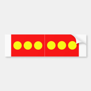 TWO Freetown Christiania Flag Bumper Sticker