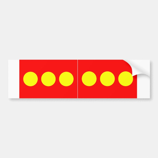 TWO Freetown Christiania Flag Bumper Sticker (Front)