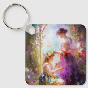 Two Friends Key Ring