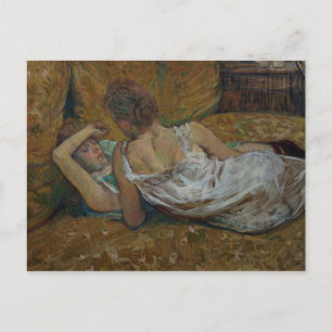 Two friends (pastel) postcard
