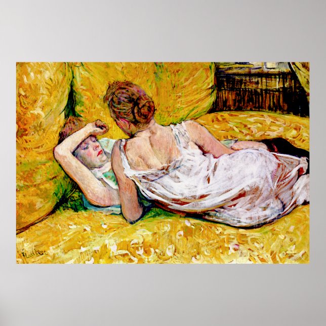 Two Friends Poster by Henri de Toulouse-Lautrec (Front)