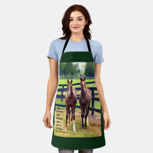 Two Friends with Proverbs 18:24 Apron