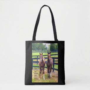 Two Friends with Proverbs 18:24 Tote Bag