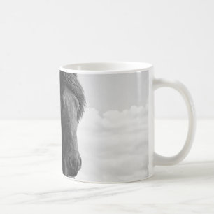 Two Friesian stallions. Coffee Mug