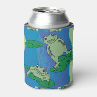 Two Frogs Pattern Can Cooler