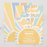 Two Fun In The Sun Sunshine 2nd Birthday Blue Rays