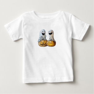 Two funny ghosts and pumpkins baby T-Shirt