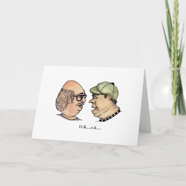 Two Funny Guys and Their Meds Card (Front)