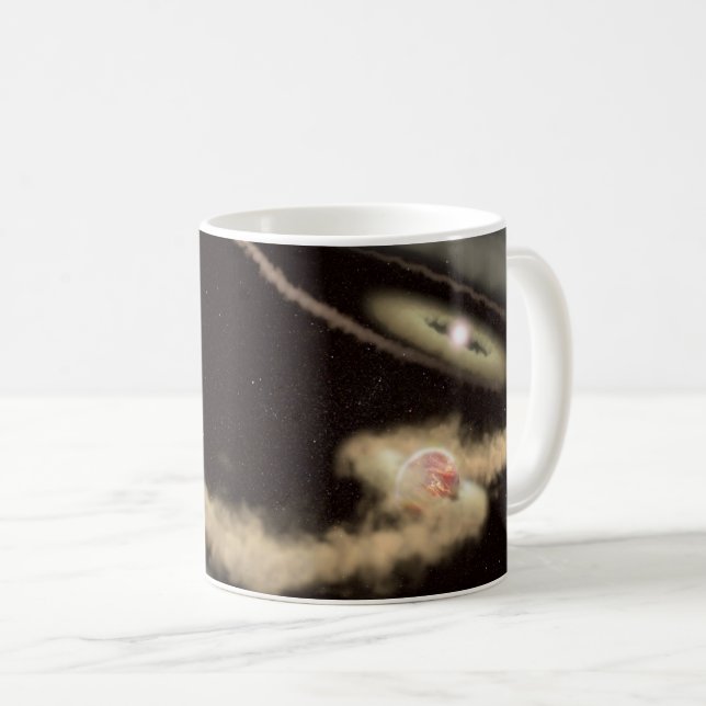 Two Gas Giant Exoplanets Orbiting A Young Star Coffee Mug (Front Right)