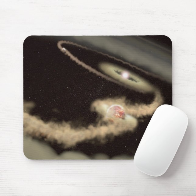 Two Gas Giant Exoplanets Orbiting A Young Star Mouse Mat (With Mouse)
