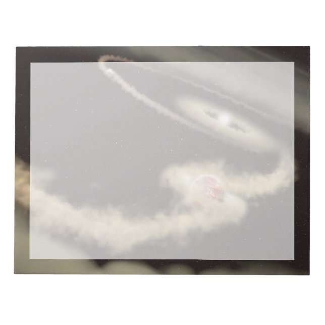 Two Gas Giant Exoplanets Orbiting A Young Star Notepad (Front)