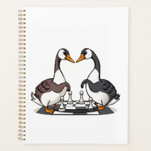 Two Geese Playing Chess Planner