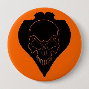 Two Girls And Skull 10 Cm Round Badge