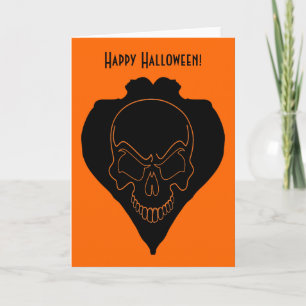 Two Girls And Skull Card