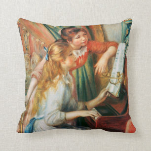 Two Girls at the Piano by Renoir Cushion