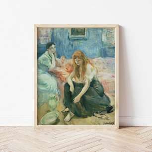 Two Girls   Berthe Morisot Poster