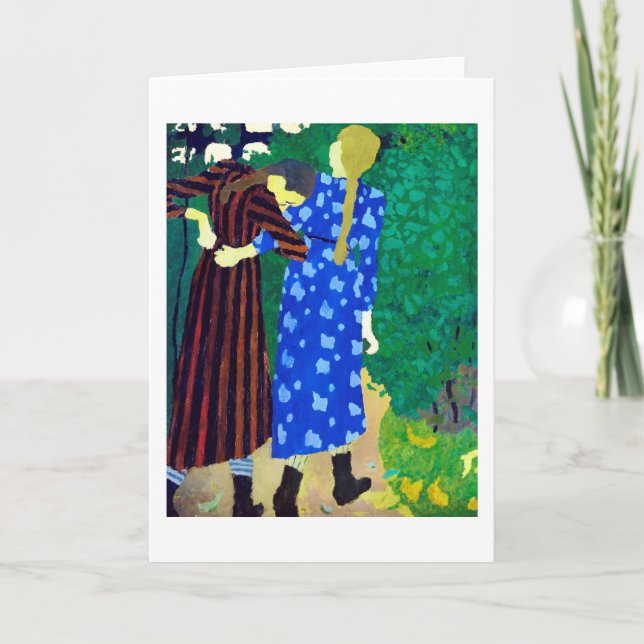 Two Girls, Edouard Vuillard Card (Front)