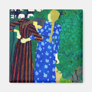 Two Girls, Edouard Vuillard Magnet