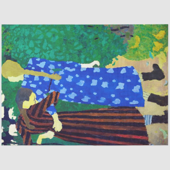 Two Girls, Edouard Vuillard Tissue Paper (Front)