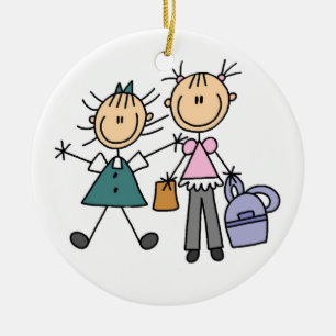 Two Girls Ornament