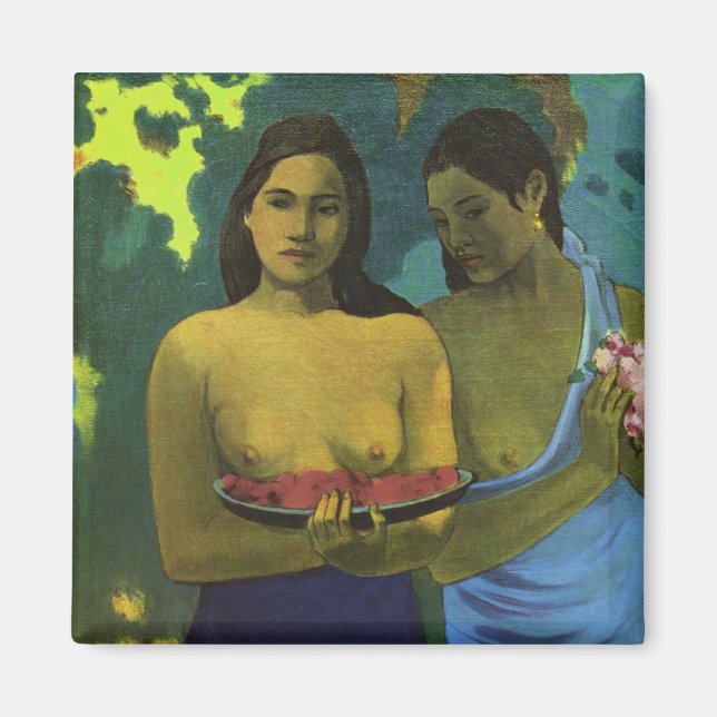 Two Girls, Paul Gauguin Magnet (Front)