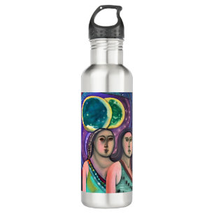 Two Girls Under the Moons 710 Ml Water Bottle