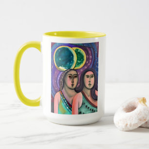 Two Girls Under the Moons Mug