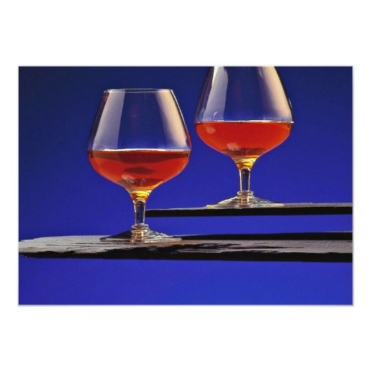 Two glasses filled with Brandy Card