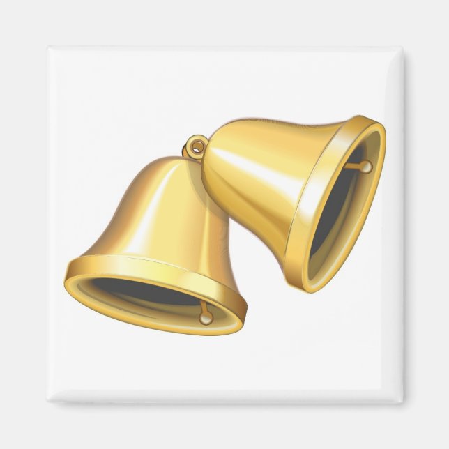 Two Gold Bells Magnet (Front)