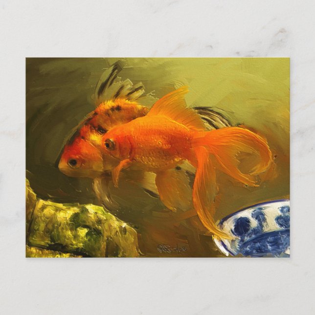 Two Goldfish Postcard (Front)