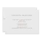 Two Graduates Minimal Gold Photo Graduation Party