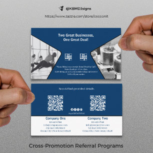 Two Great Businesses, One Great Co-Branded Blue Referral Card