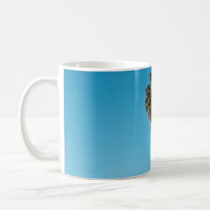 Two green coconut trees coffee mug