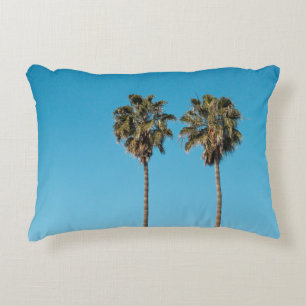 Two green coconut trees decorative cushion