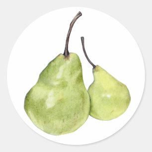 Two Green Pears Sticker