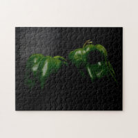 Two Green Peppers 11x14 252pc jpcnm
