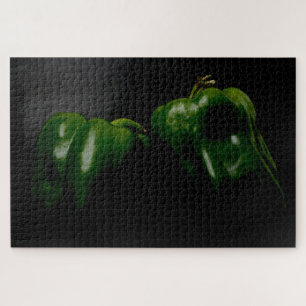 Two Green Peppers 20x30 1014pc jpcnm Jigsaw Puzzle