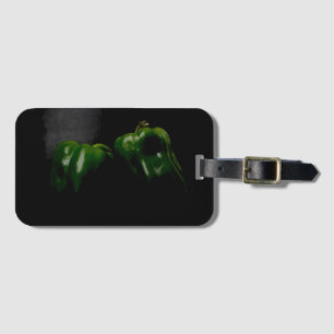 Two Green Peppers bc ltcna Luggage Tag