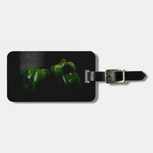 Two Green Peppers cd ltcnm Luggage Tag