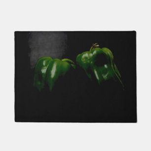Two Green Peppers dmcna Doormat