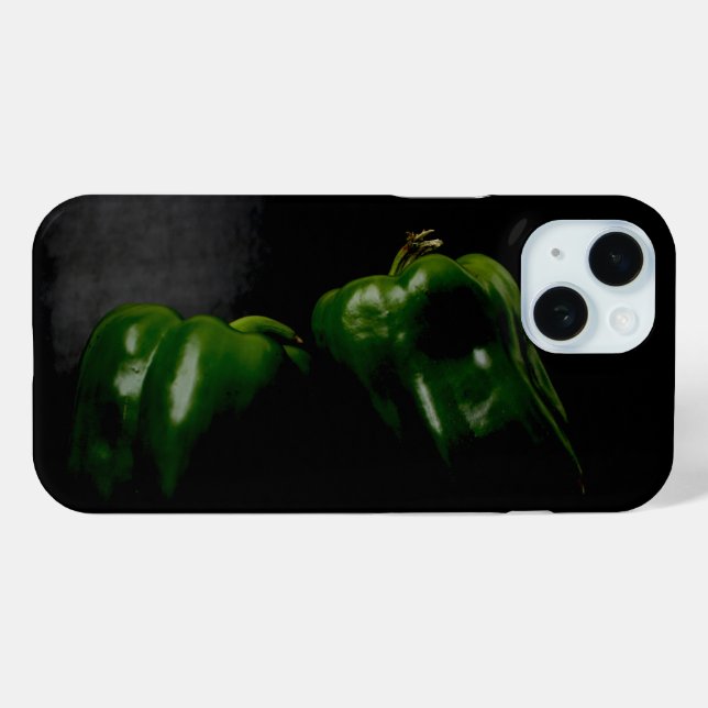 Two Green Peppers iphcna Case-Mate iPhone Case (Back (Horizontal))