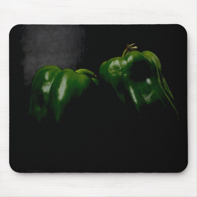 Two Green Peppers mpcna Mouse Mat (Front)