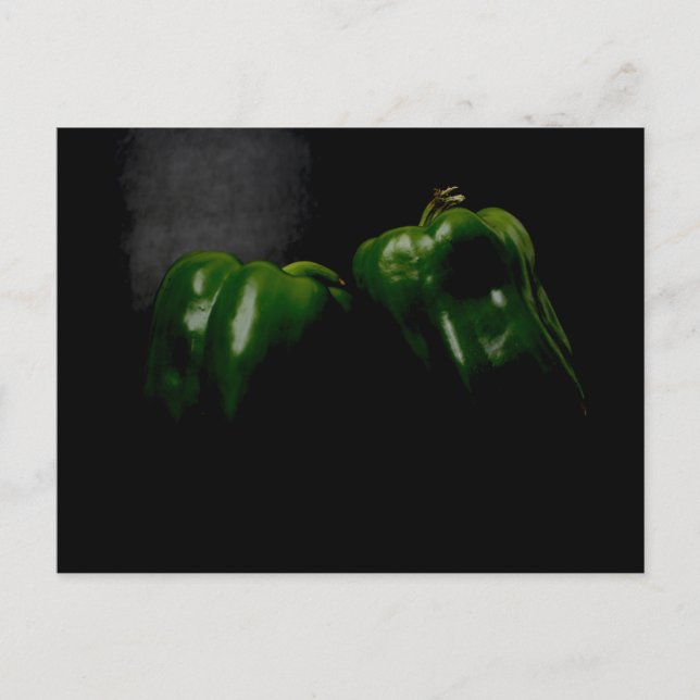 Two Green Peppers pccnm Postcard (Front)